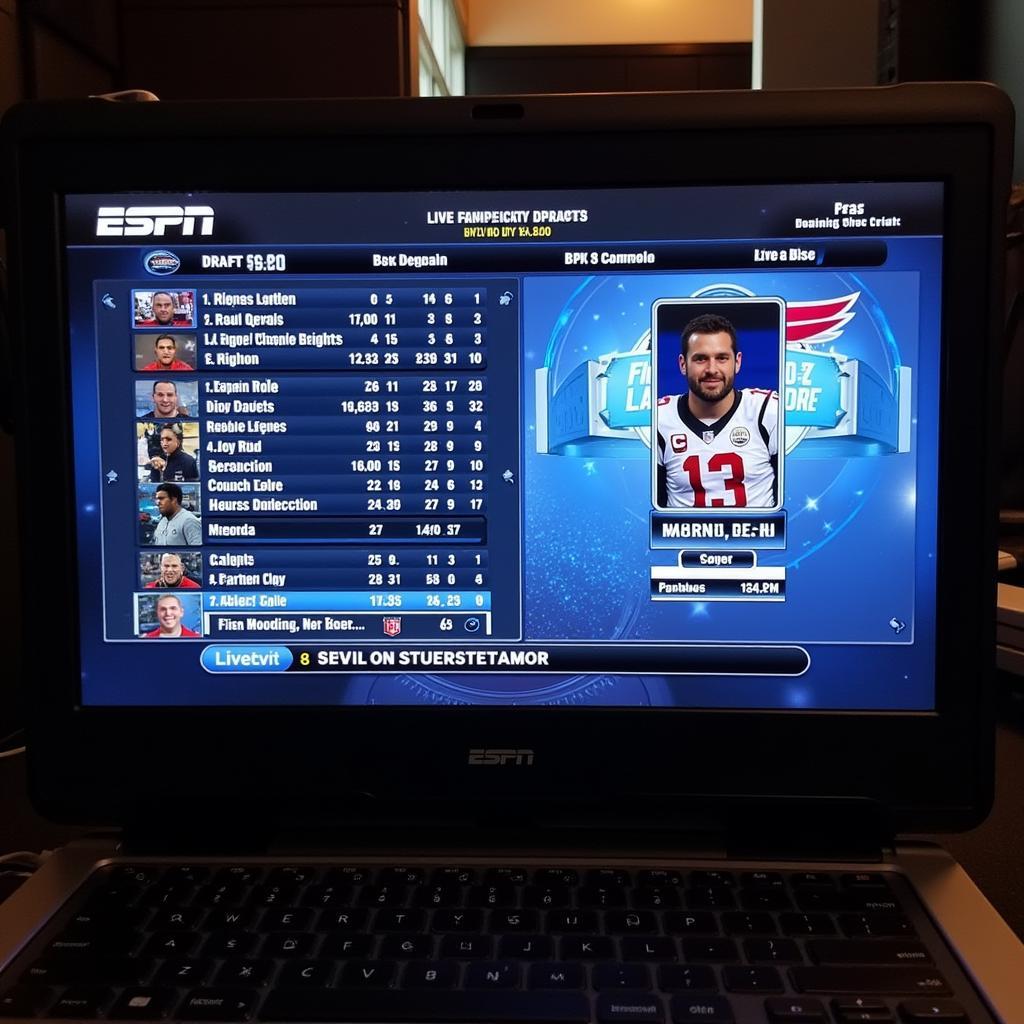 Navigating the ESPN Football Draft Live Interface