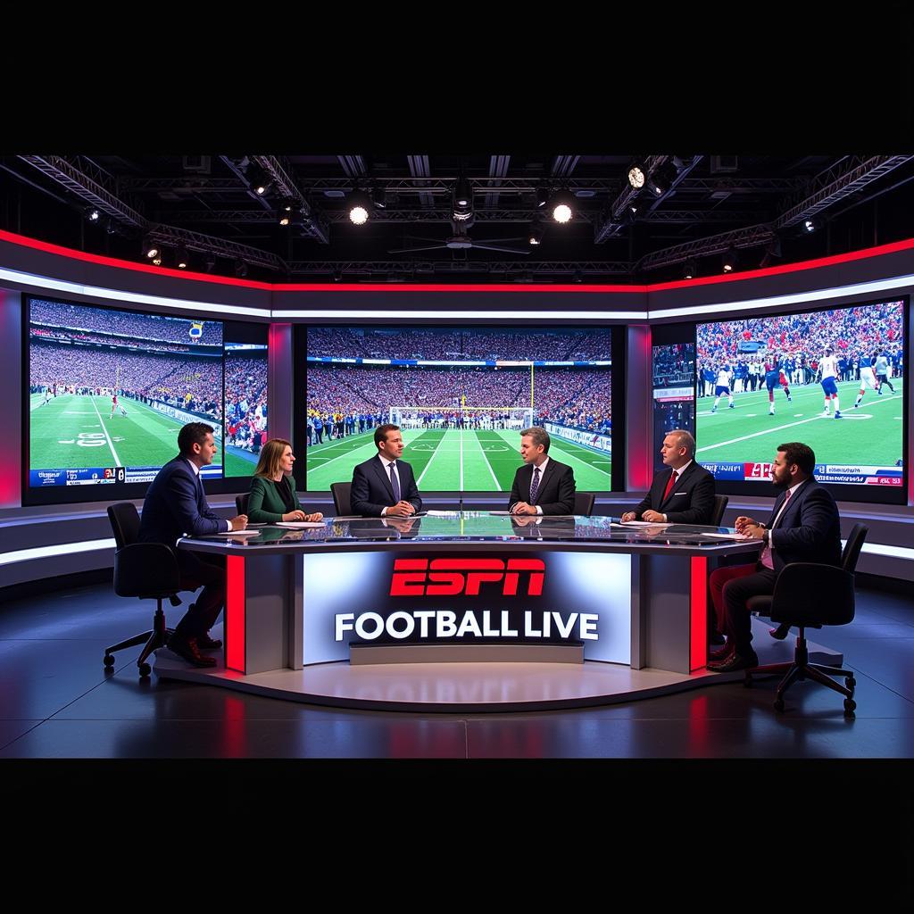 ESPN Football Live Show Studio