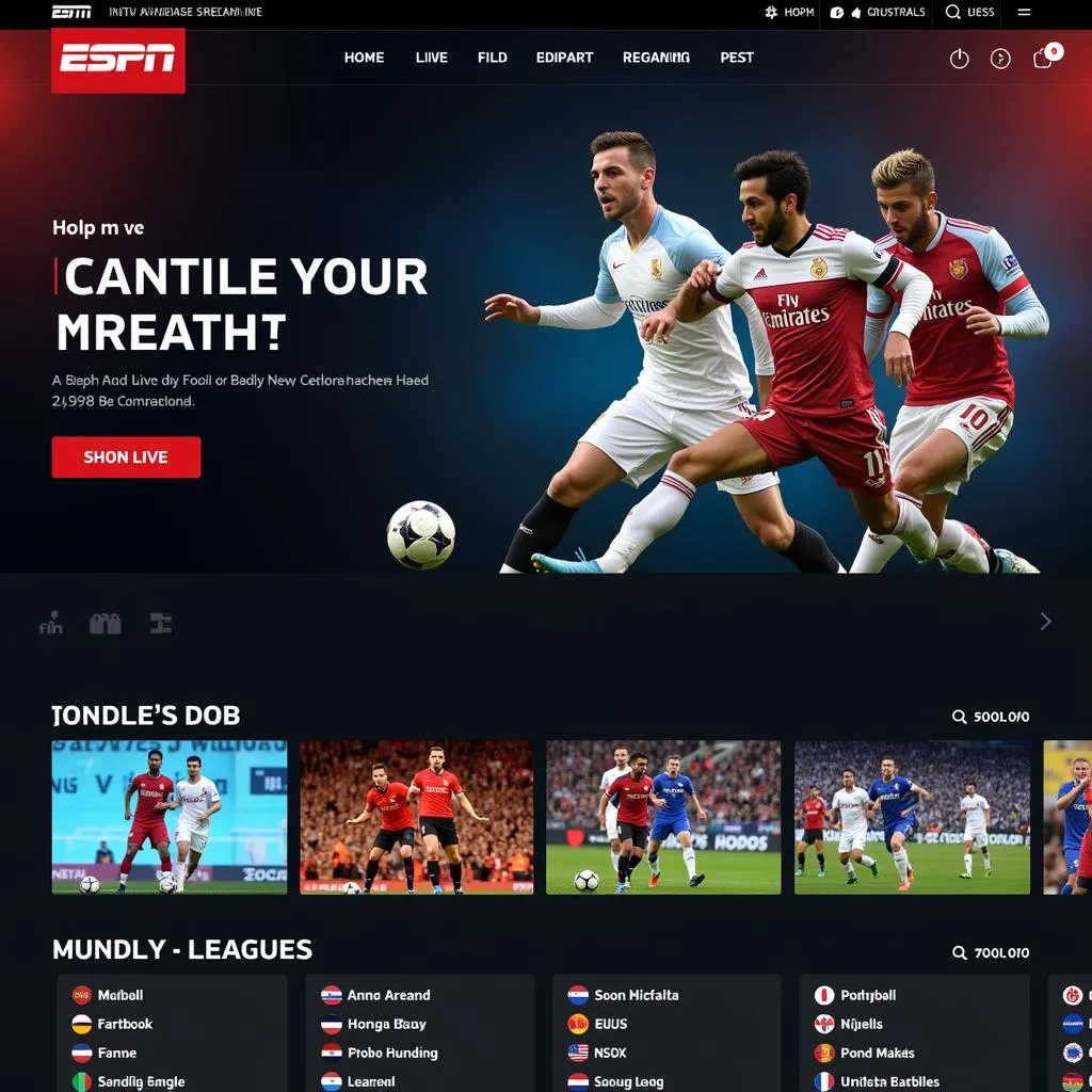 ESPN India Live Streaming Platform