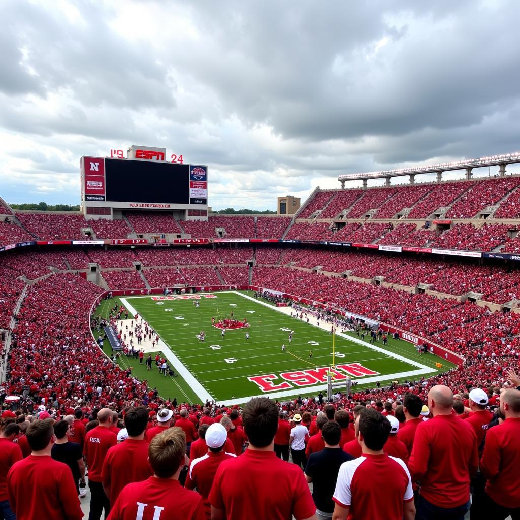 ESPN Live Nebraska Football Broadcast