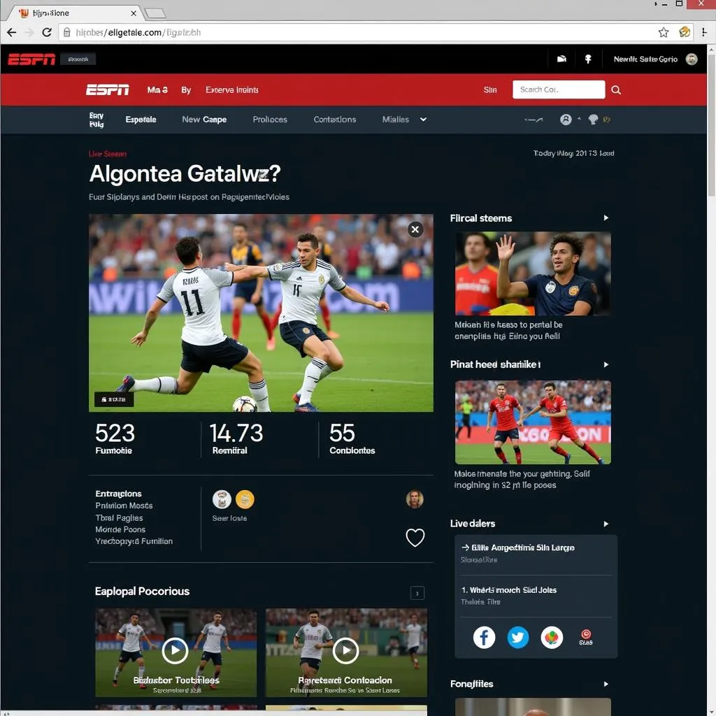 ESPN website live stream football World Cup