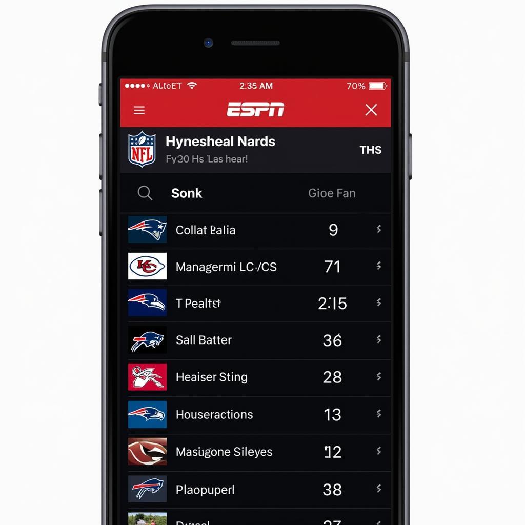 ESPN NFL Football Live Scores App