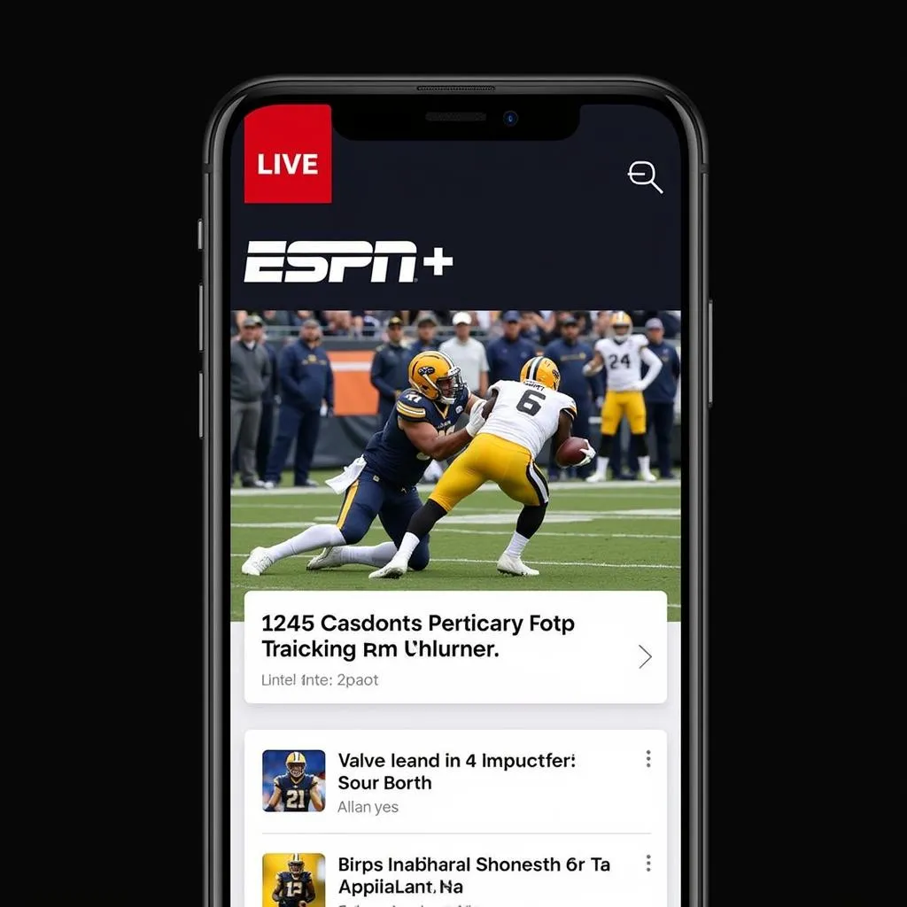 ESPN+ App Interface