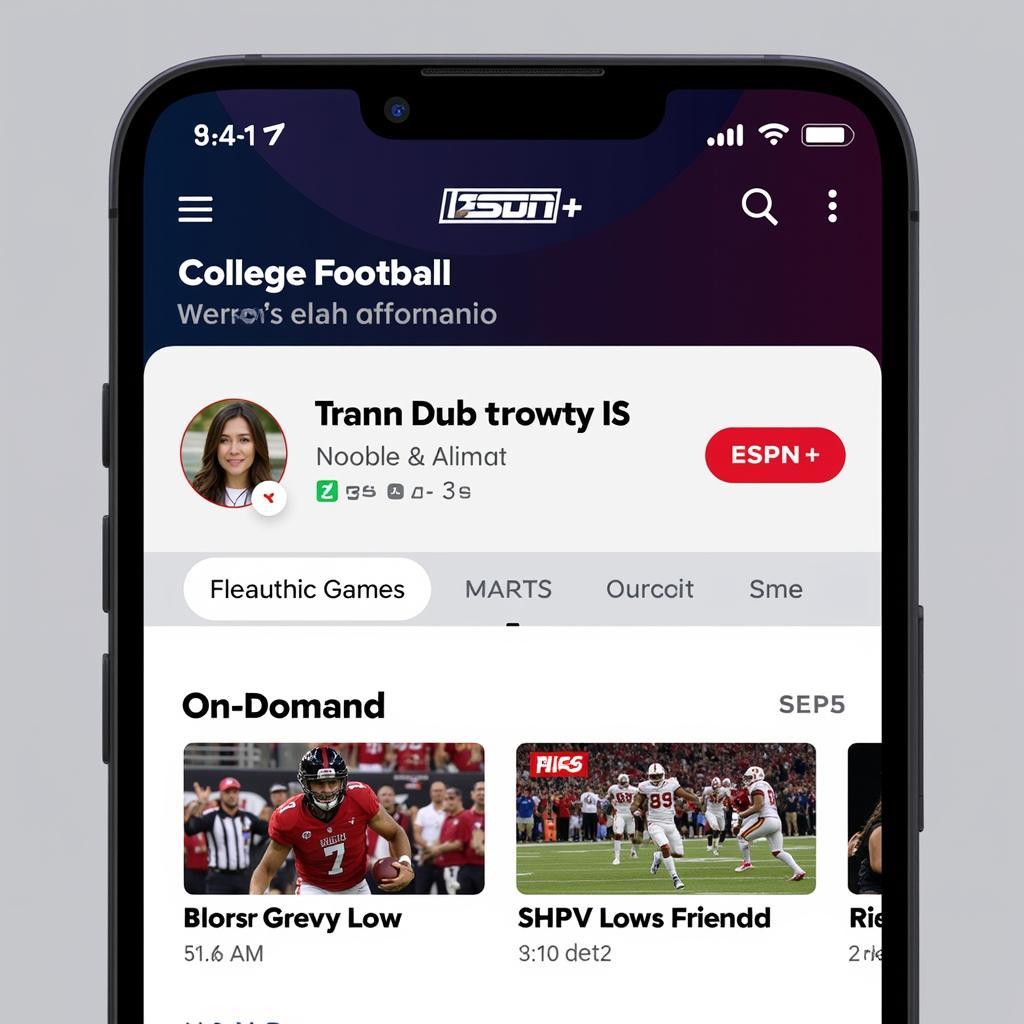 ESPN+ College Football