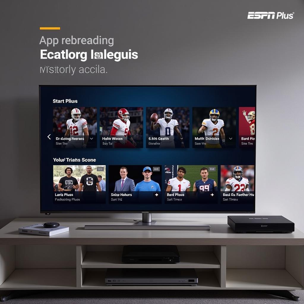 ESPN Plus College Football Streaming Interface