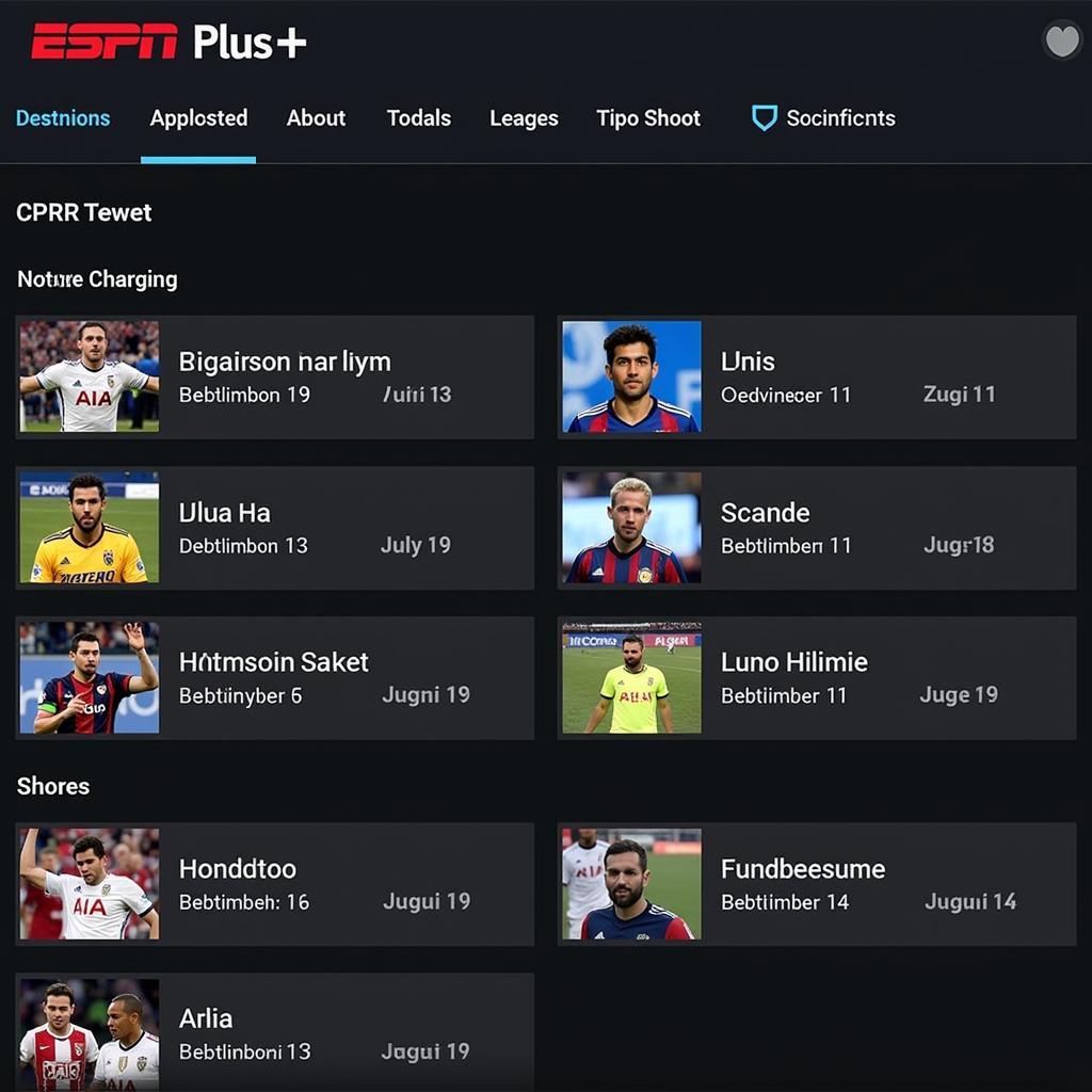 ESPN Plus Football Schedule