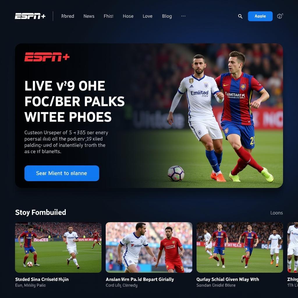 ESPN+ Interface