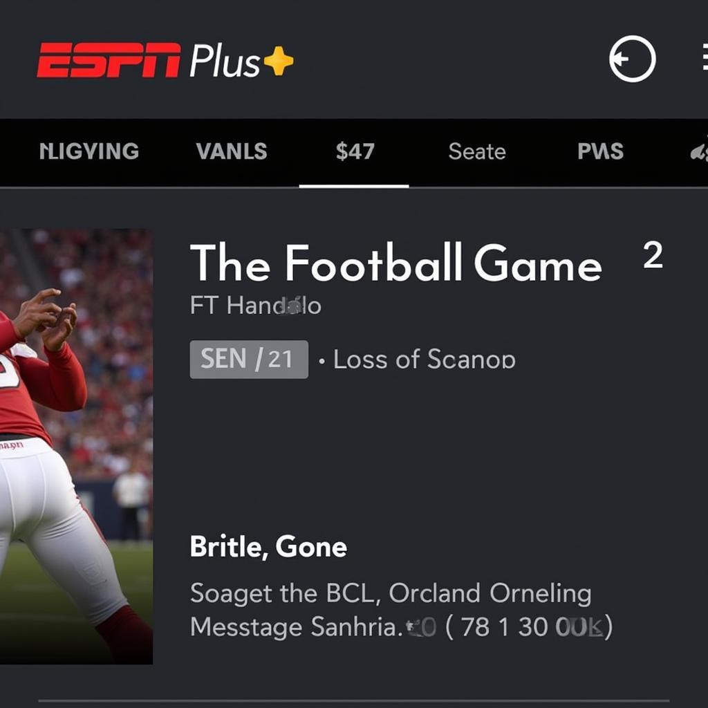 ESPN Plus Live Football