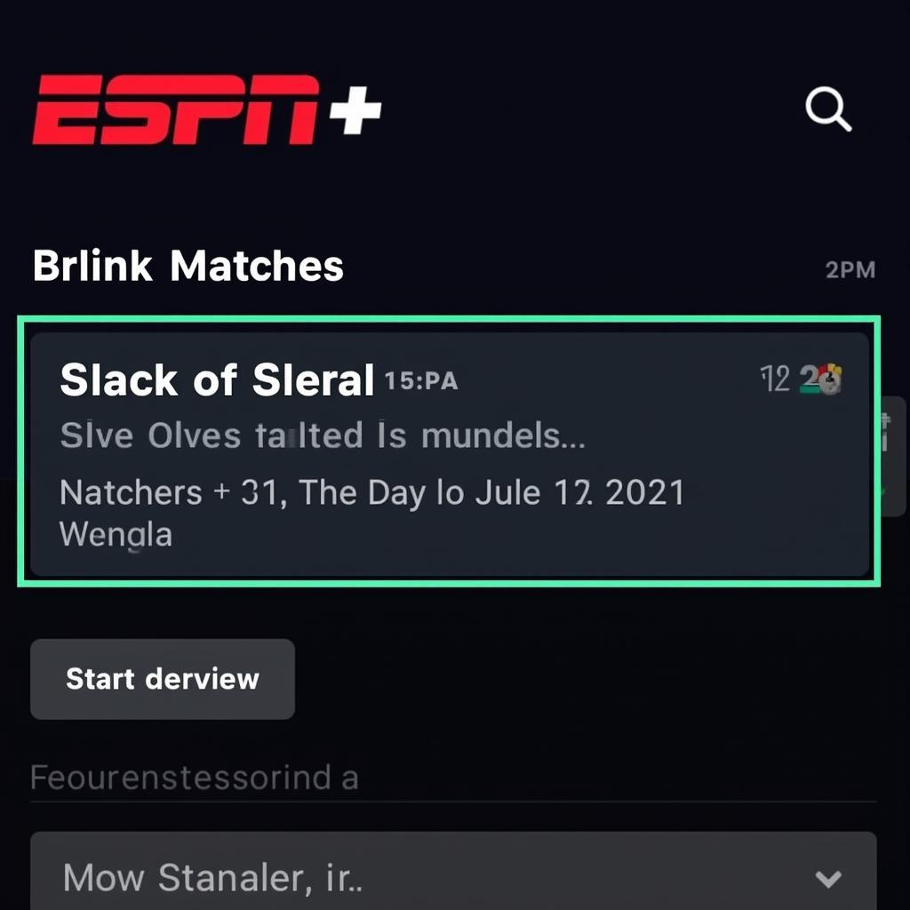 ESPN+ Live Football