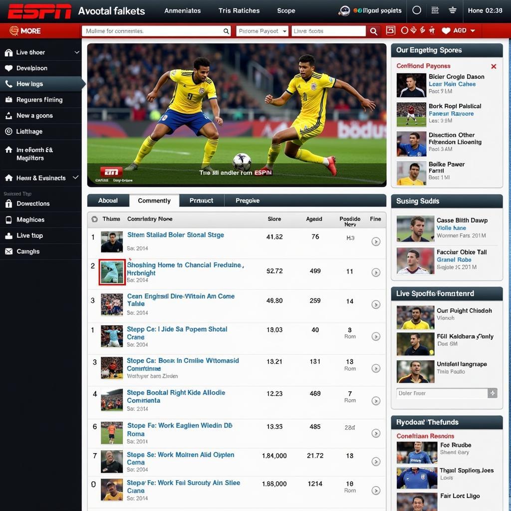 ESPN Soccernet Live Commentary