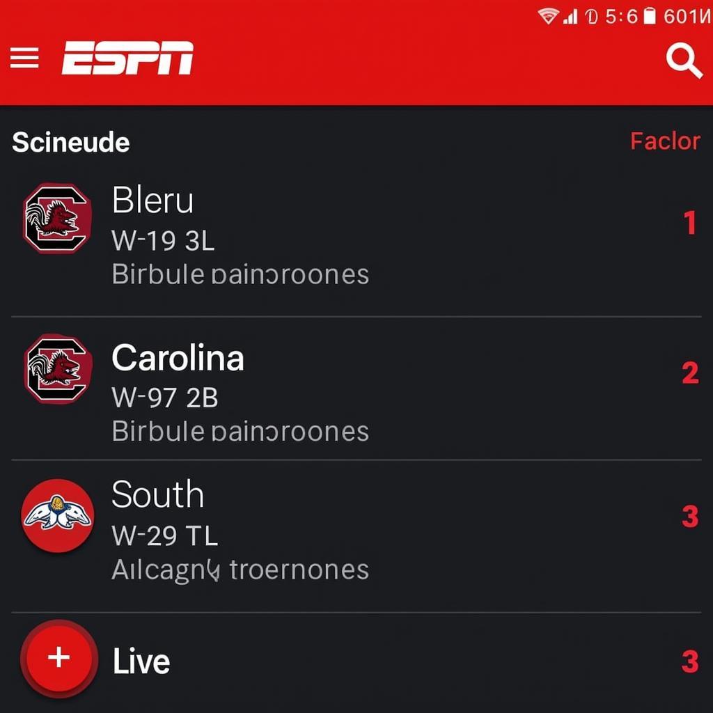 ESPN South Carolina Gamecocks