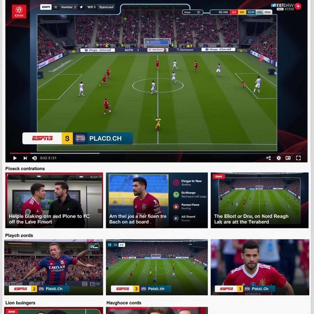 User-Friendly Interface for Live Football on ESPN3