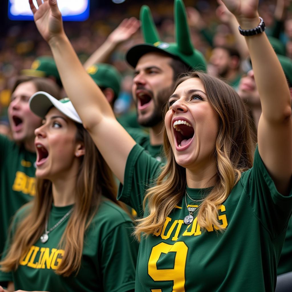 Các cổ động viên USF Bulls cuồng nhiệt cổ vũ cho đội nhà