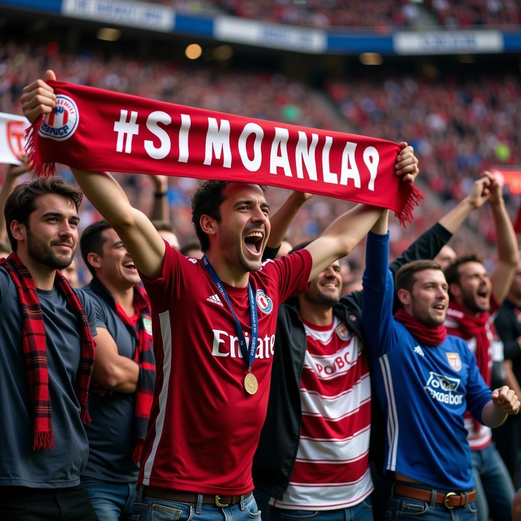 Fans Celebrating Football Goal