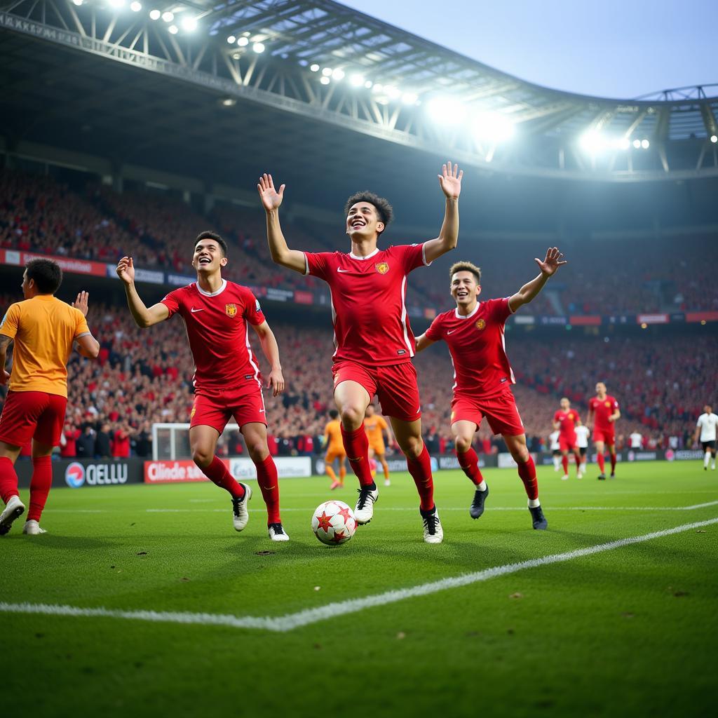 Fans Celebrating a Goal