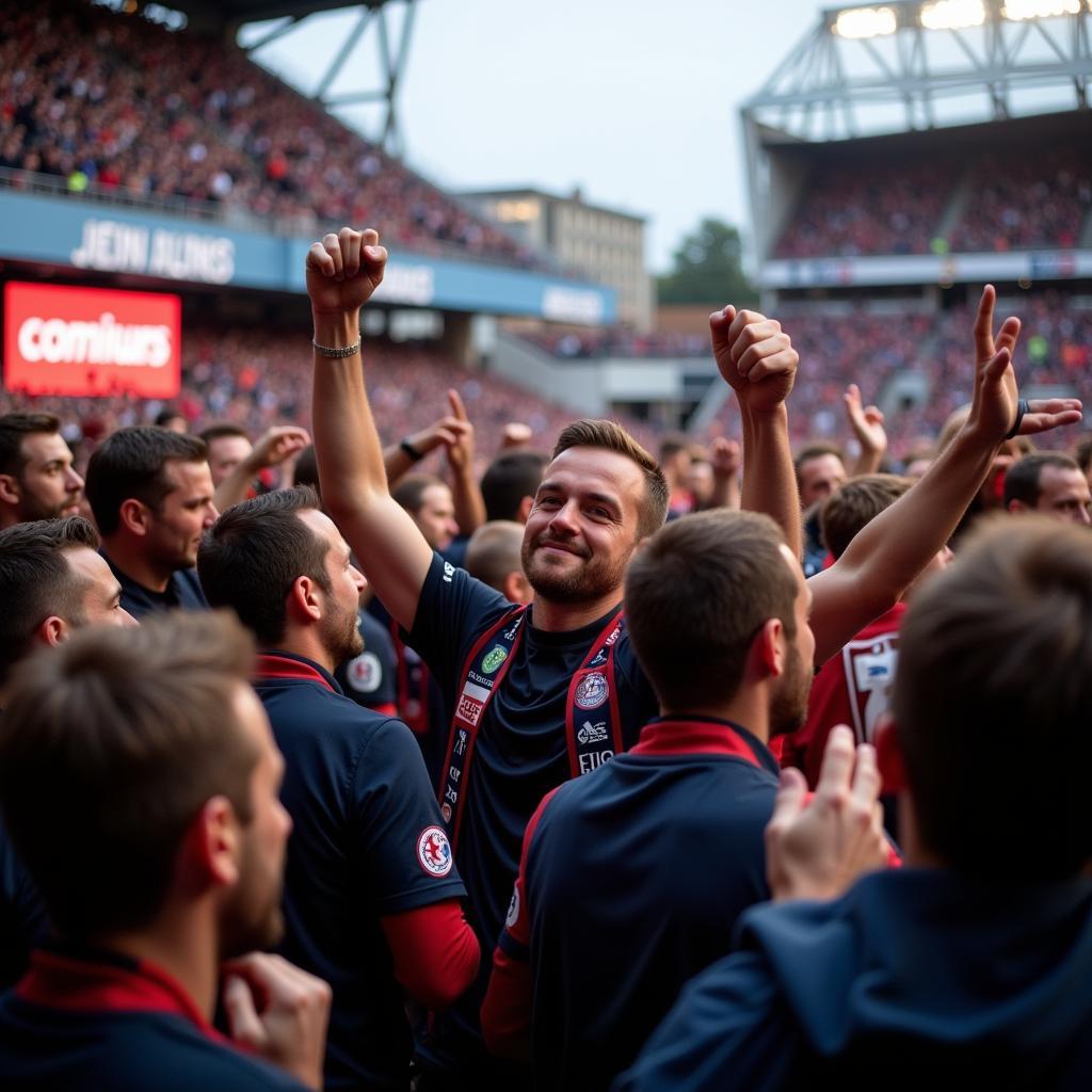 Fans Celebrating New Signing