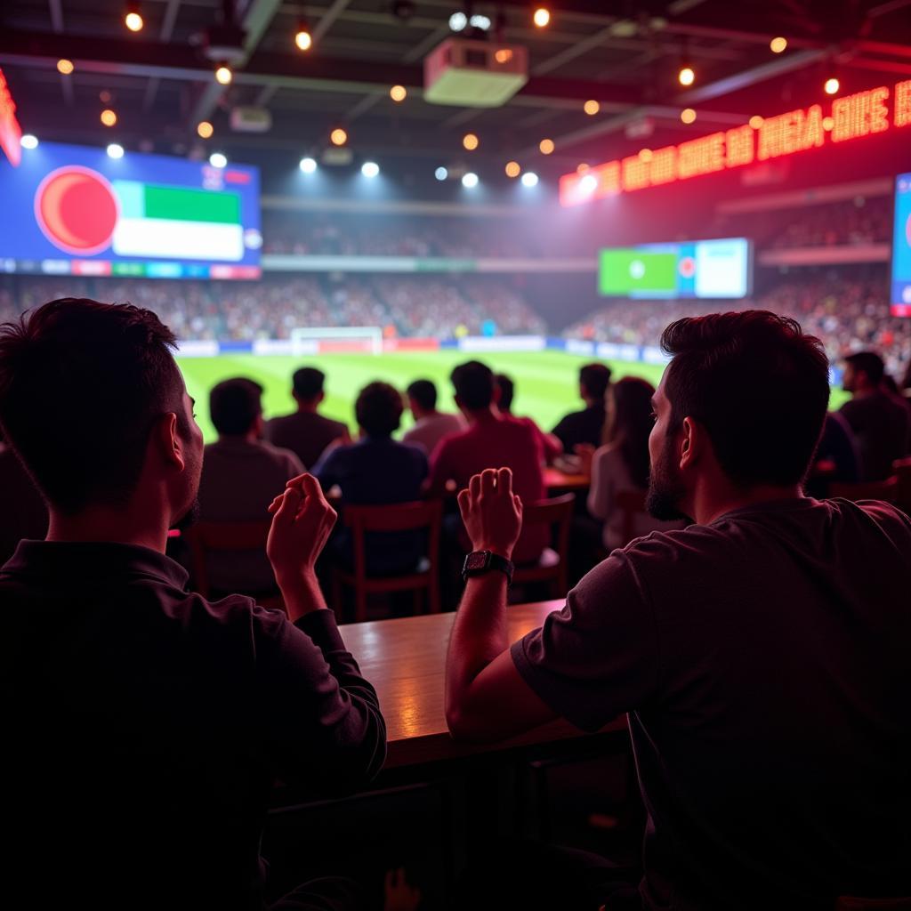 Fans Watching Bangladesh vs India Football