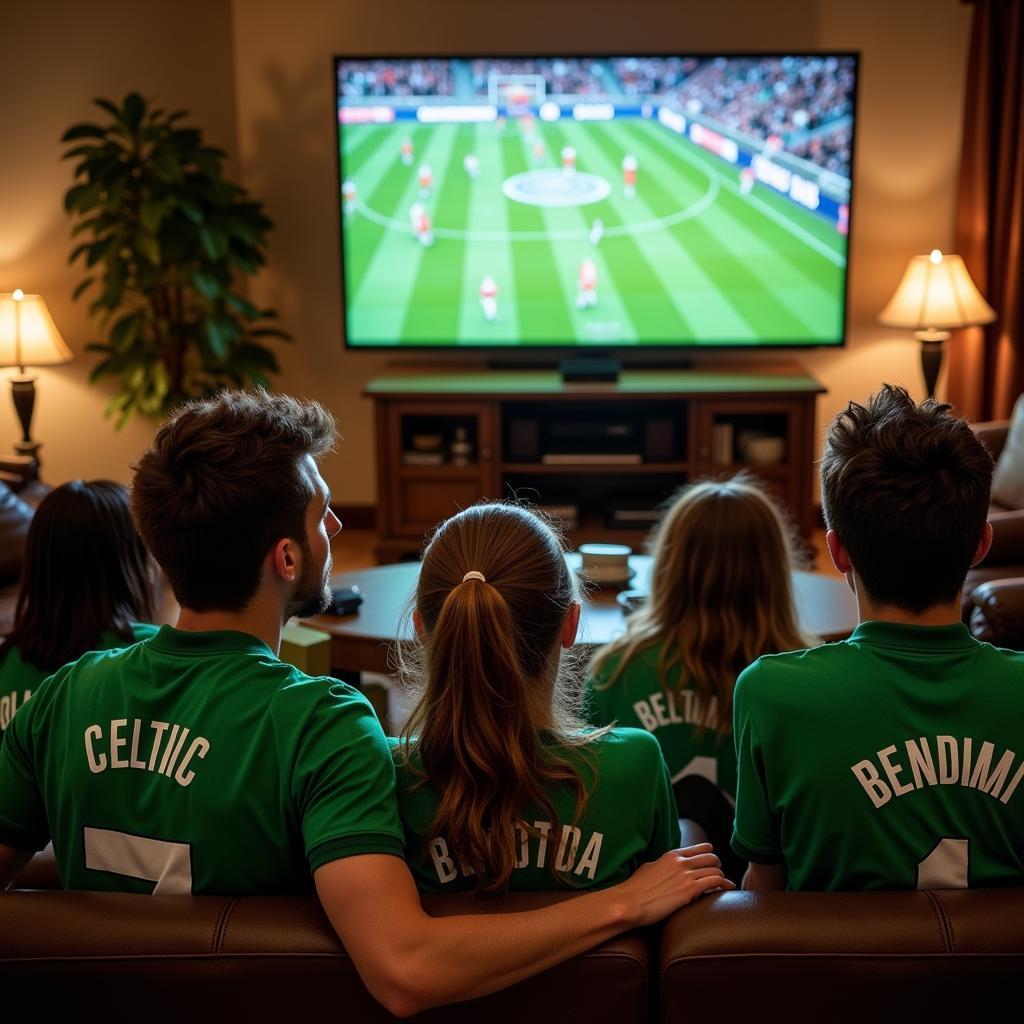 Fans Watching Celtic Match Online