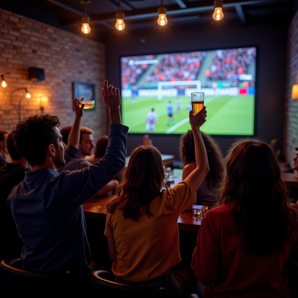 Fans Watching FIFA Awards Ceremony