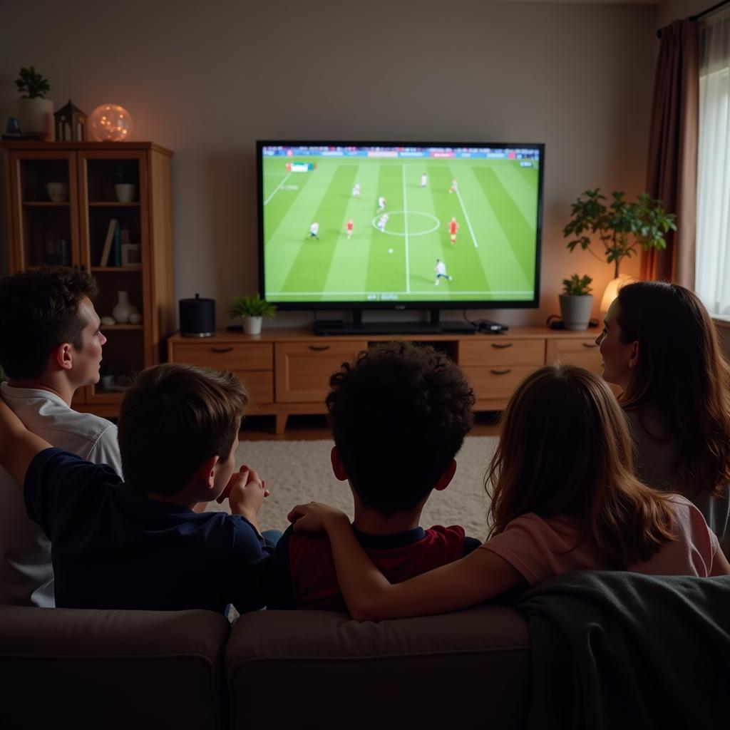 Fans Watching Football Live Stream