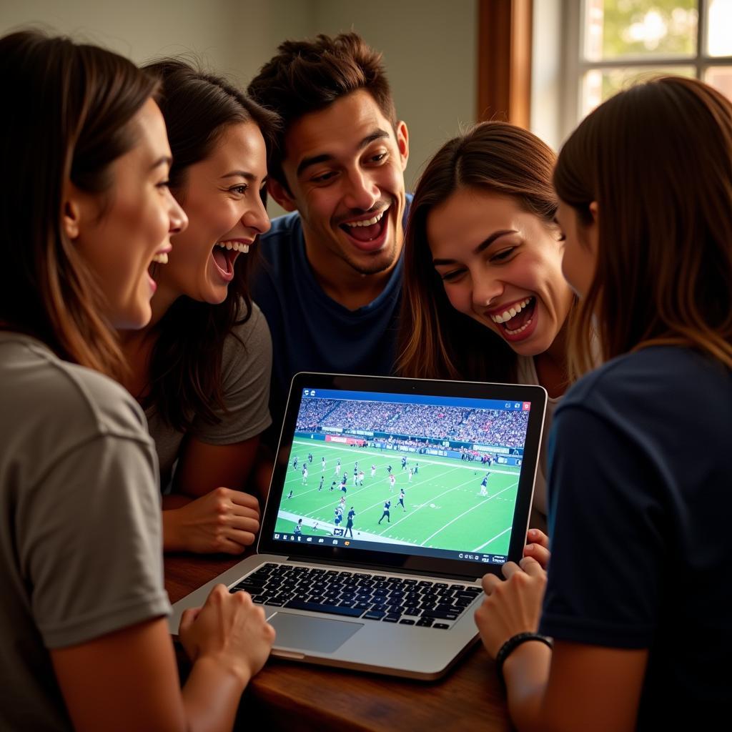 Fans Watching Hawaii Football on Facebook Live