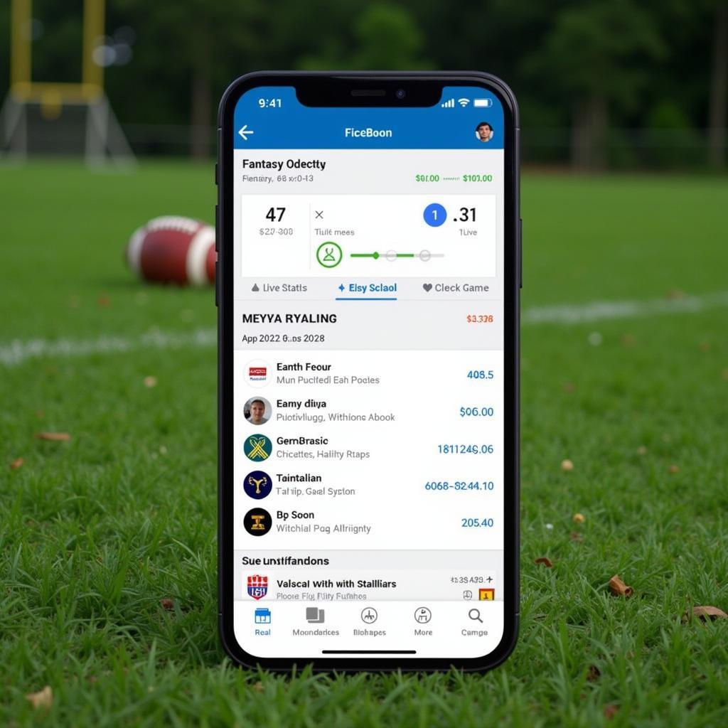 Fantasy Football Mobile App with Live Stats