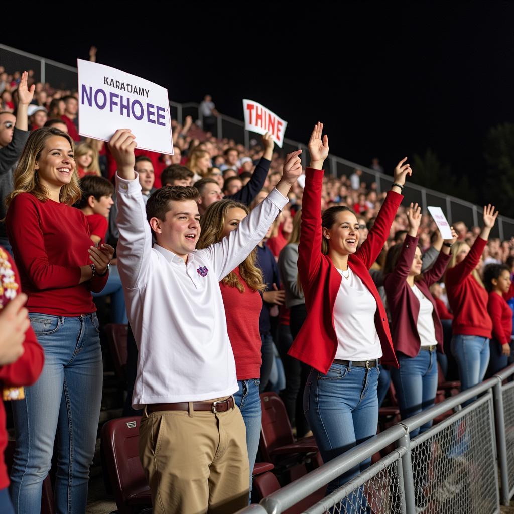 Farmington MN High School Football Fans Cheering