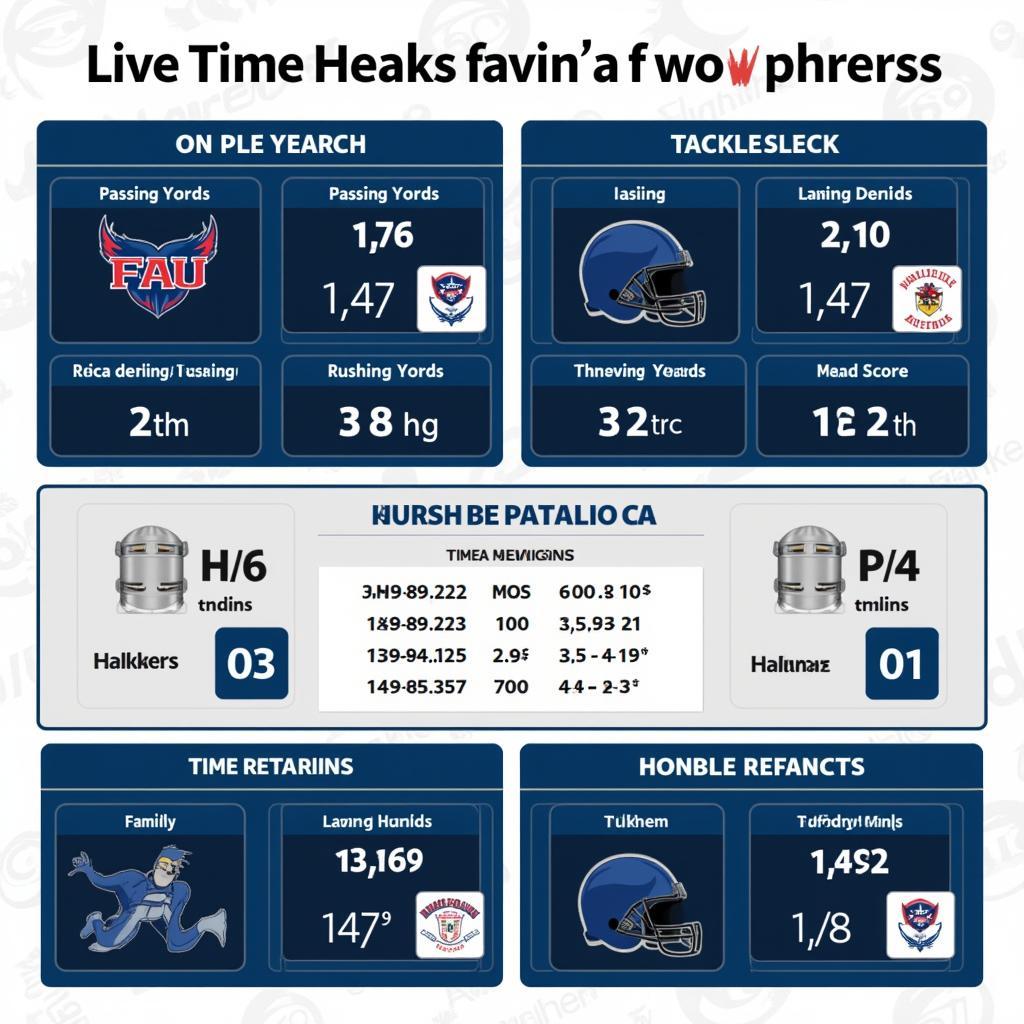 FAU Football Live Stats Dashboard