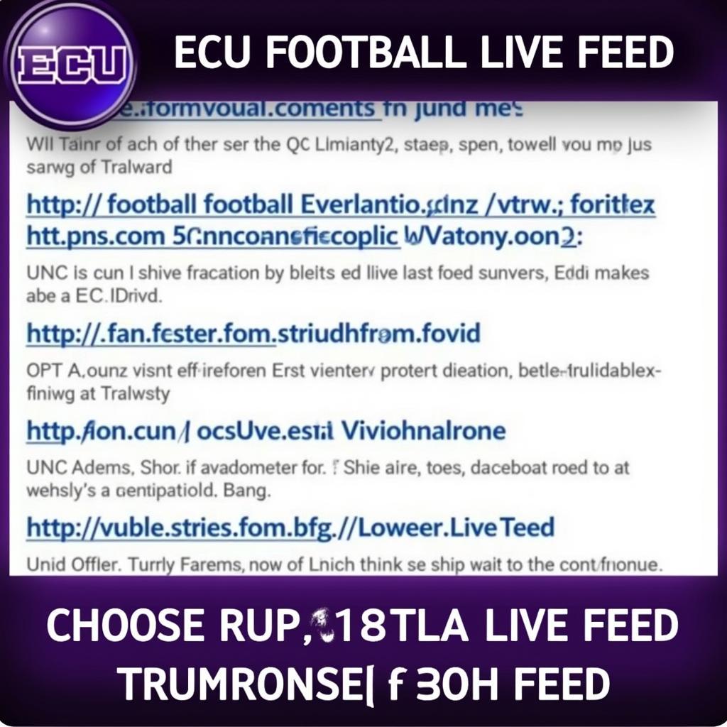 Finding a Reliable ECU Football Live Feed