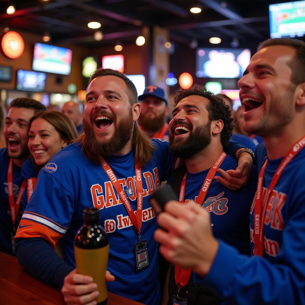 Florida Football fans celebrating a touchdown