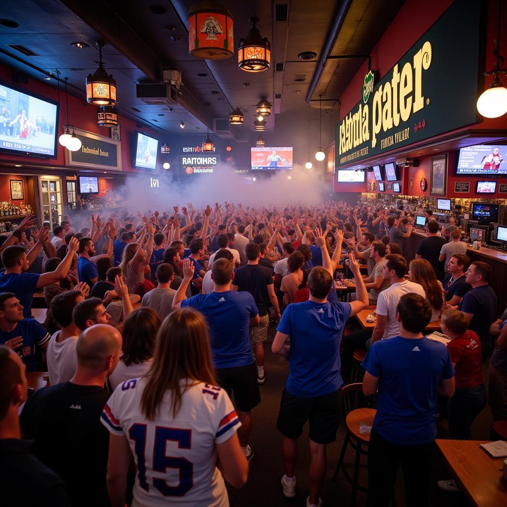 Florida Gator Football Fans Celebrating