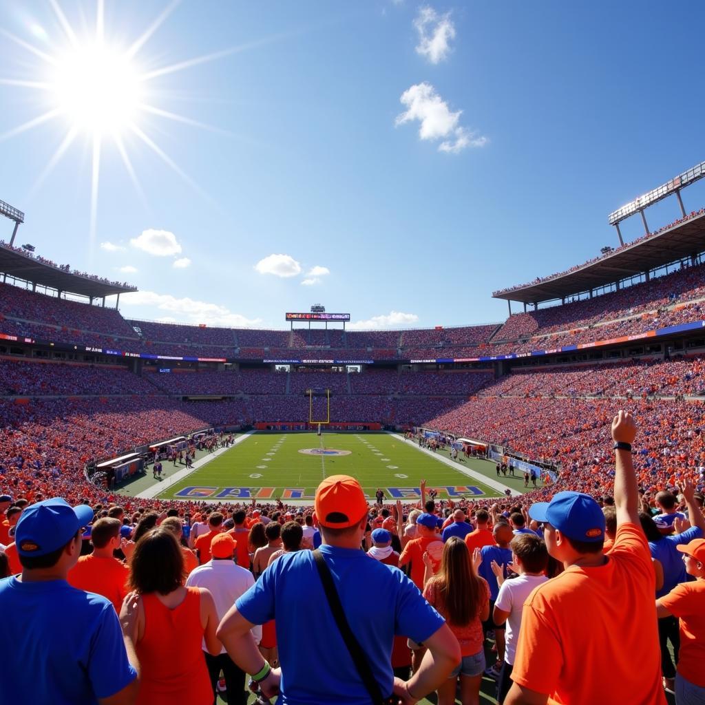 Florida Gators fans cheering