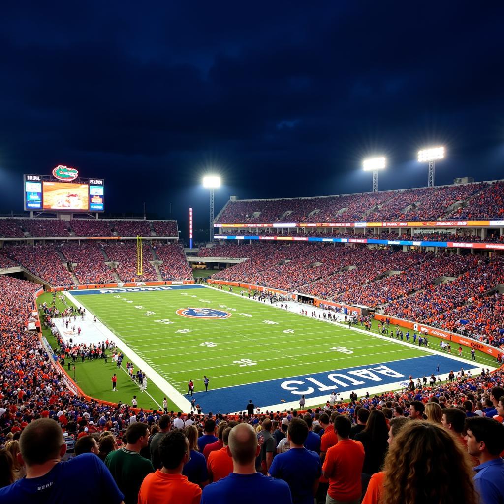 Florida Gators football game in Ben Hill Griffin Stadium