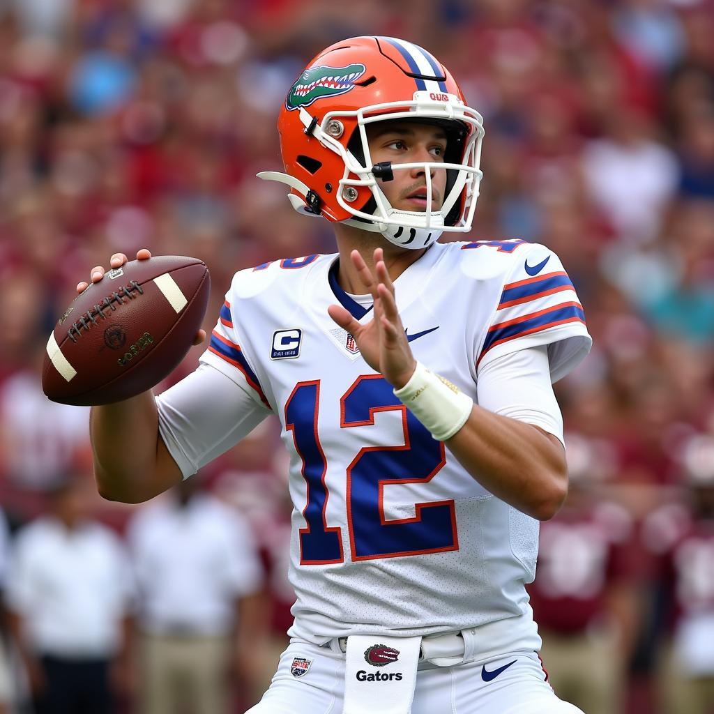 Florida Gators Quarterback in Action