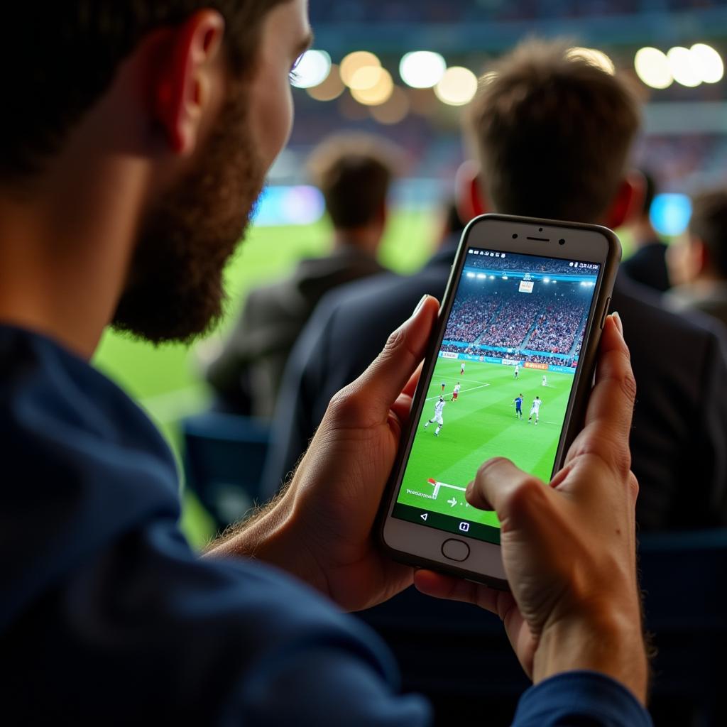 Football Fan Using Live Streaming App