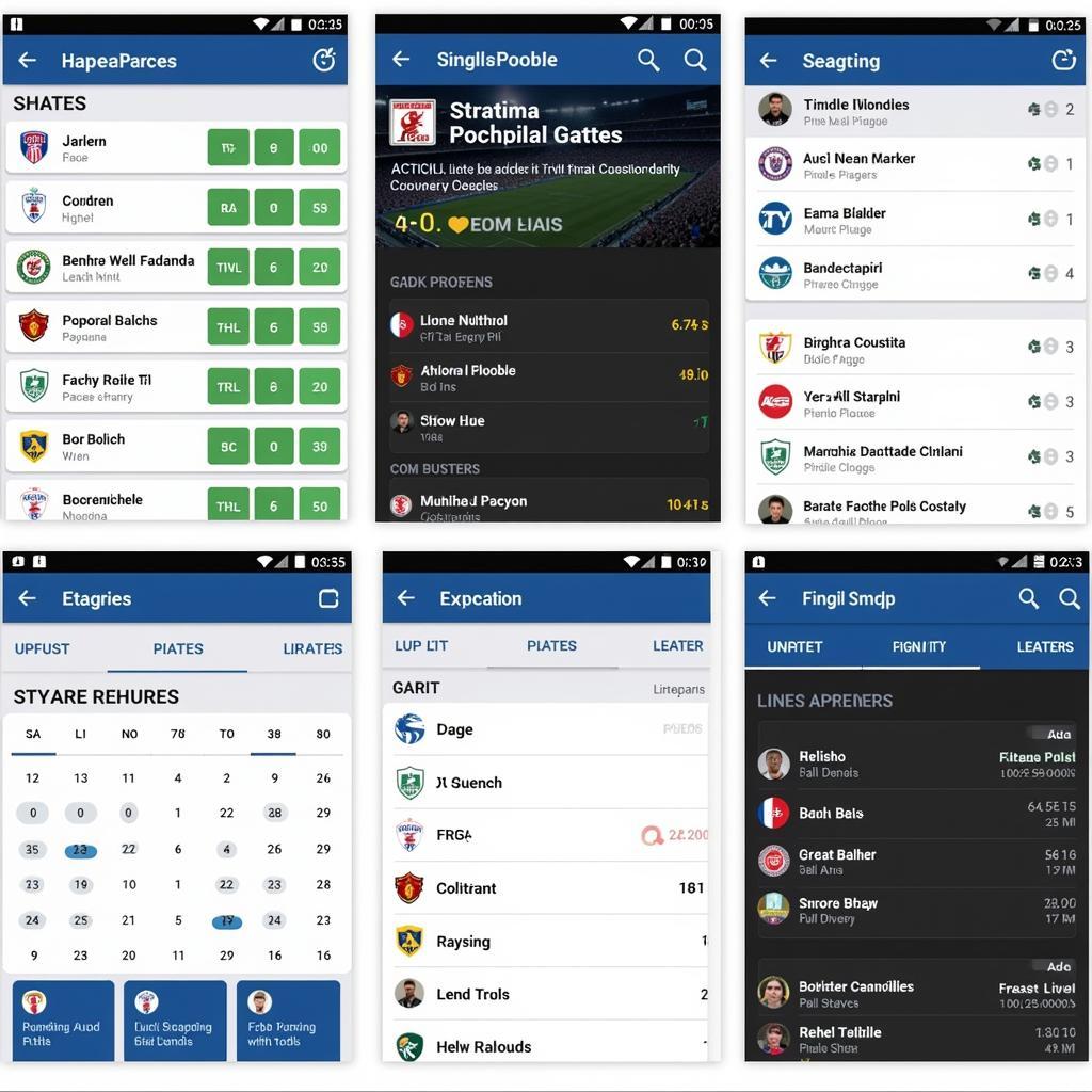 Football Live Score App Features