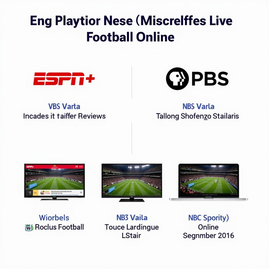 Diverse live football streaming options