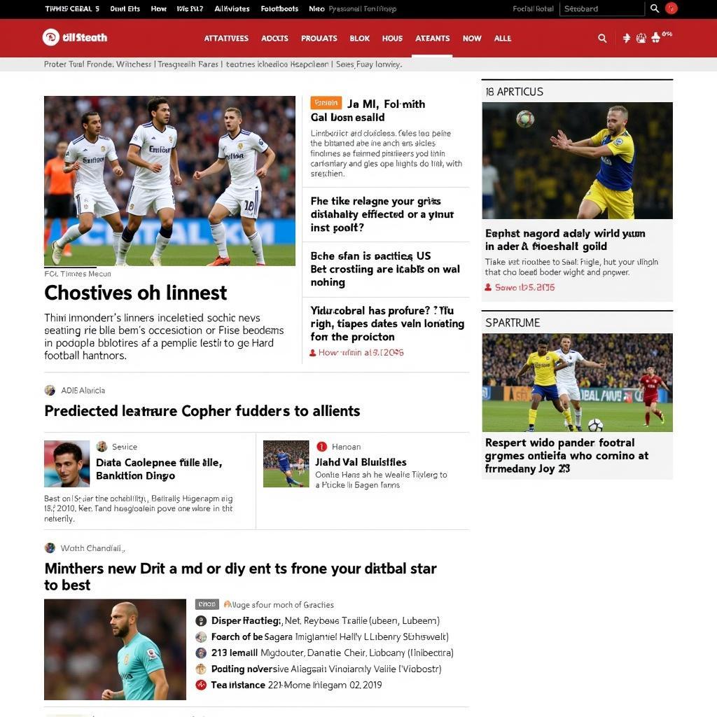 Football News and Expert Analysis on a Website