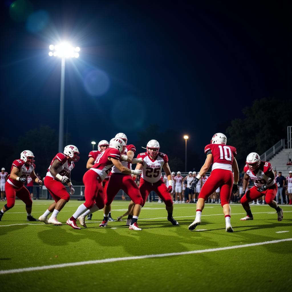 Fort Cherry Football Team in Action