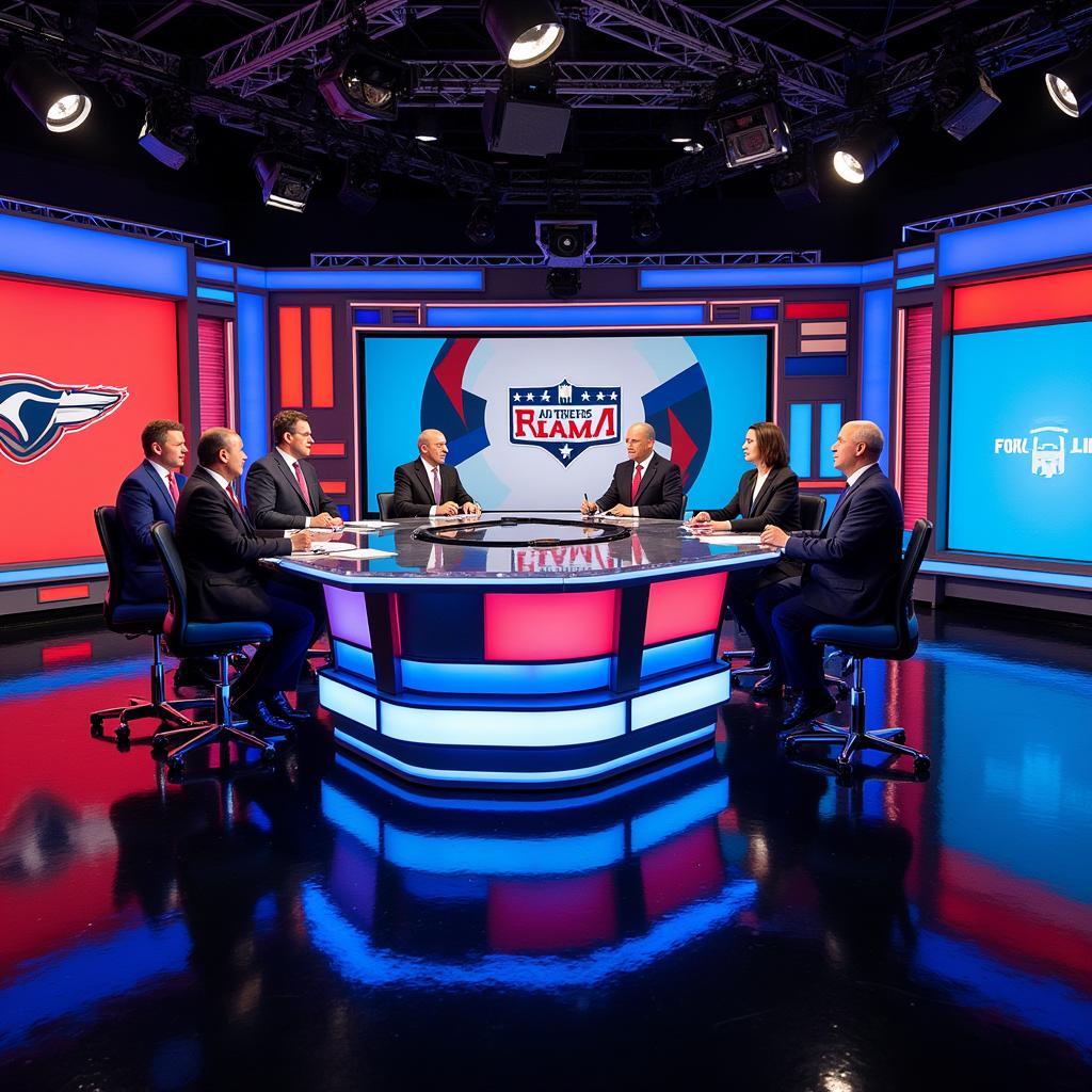 Fox NFL Commentators in the Studio