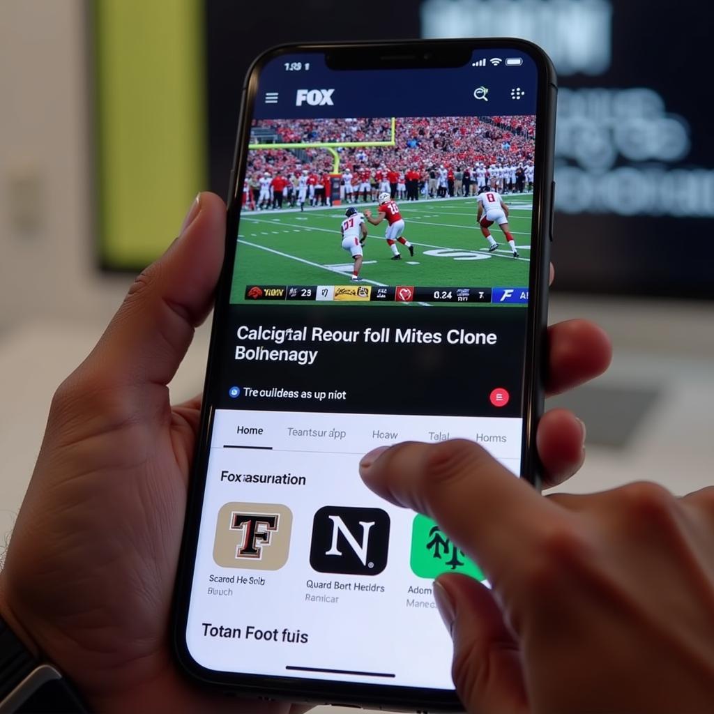 College Football Live Stream on Fox Sports App