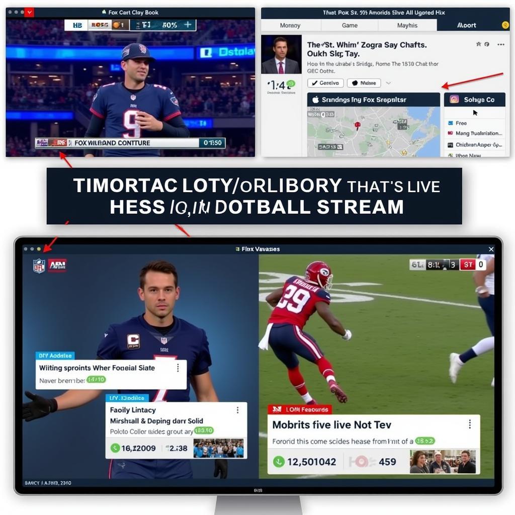 Interactive features on Fox Sports live stream