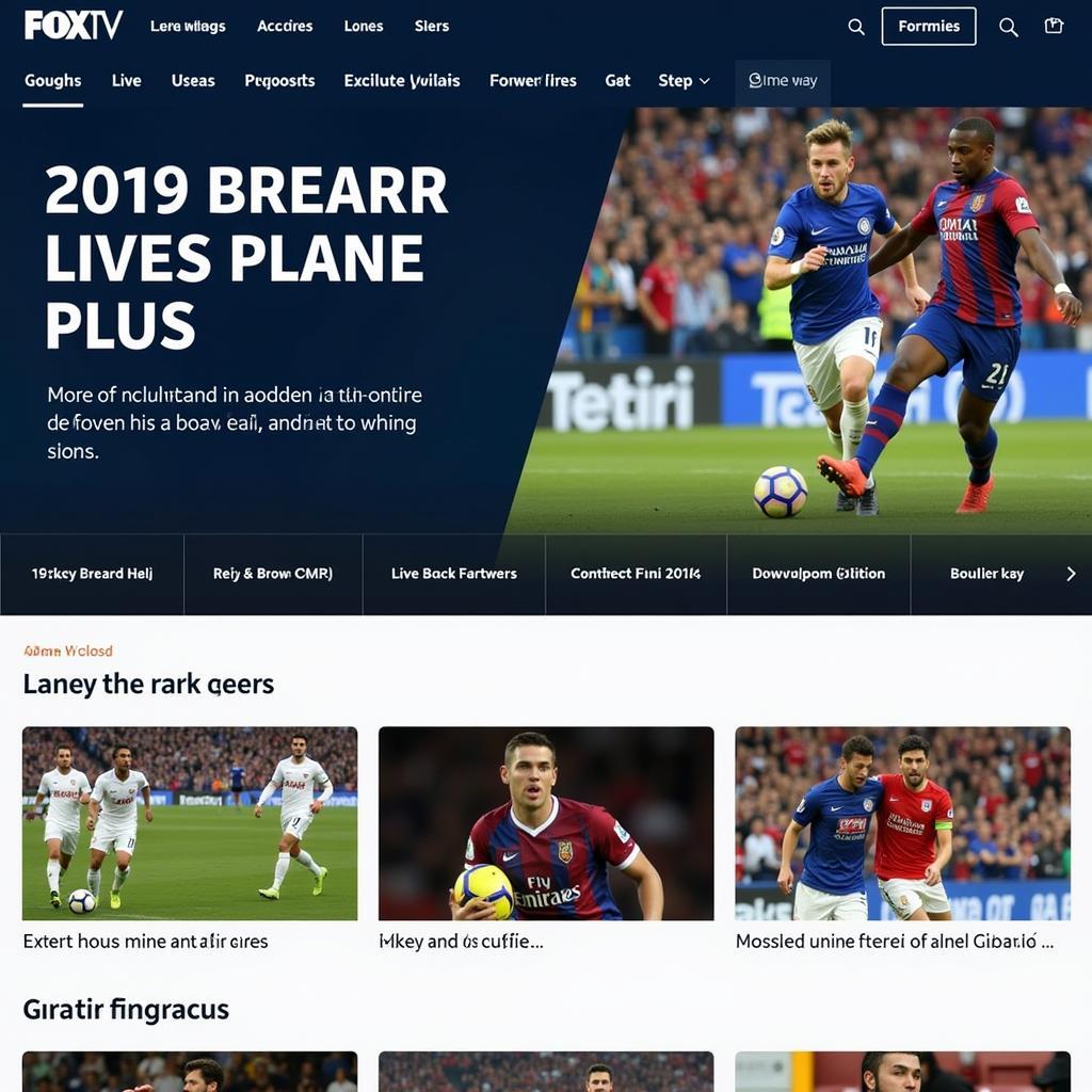 Fox TV Live Football Streaming