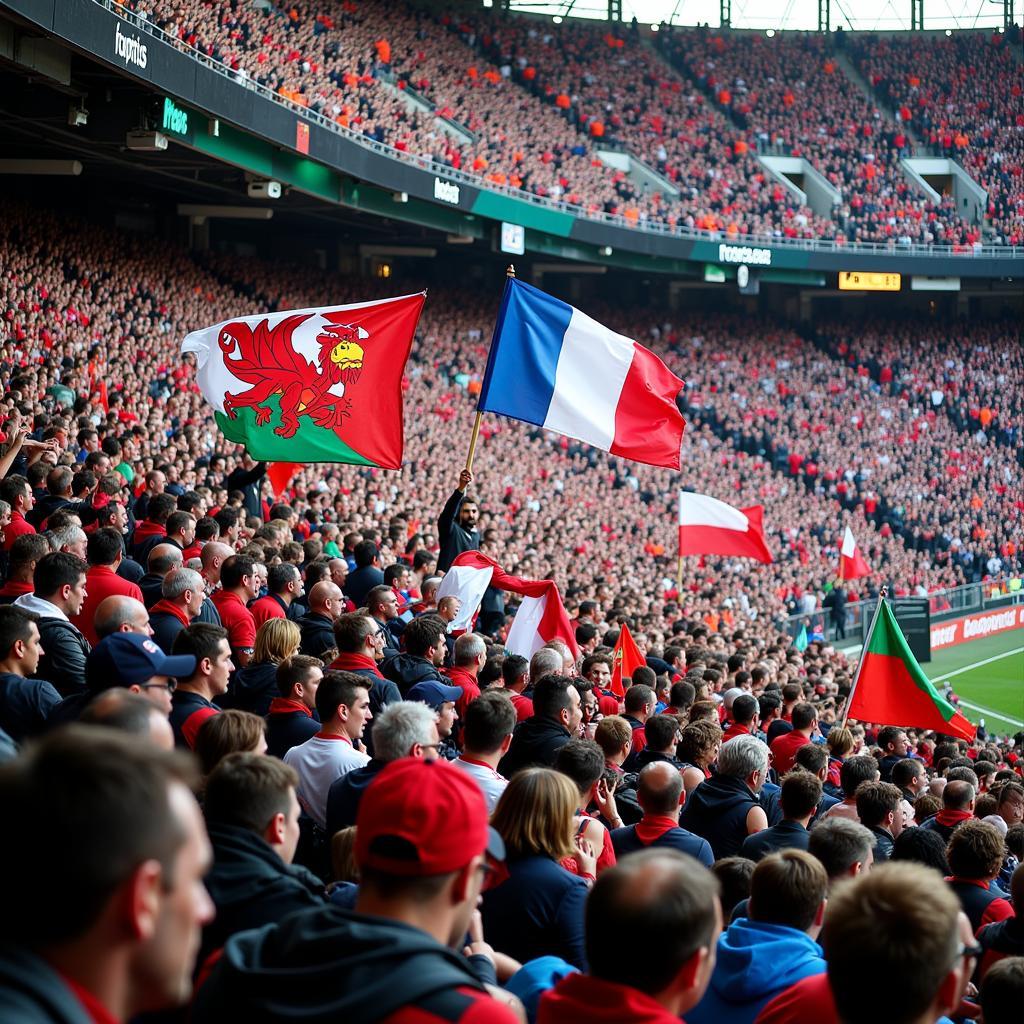 France v Wales Football Fans