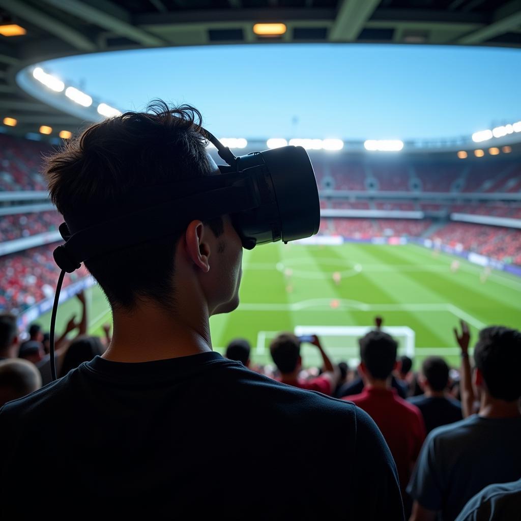 Future of Football Live Screen with VR Technology