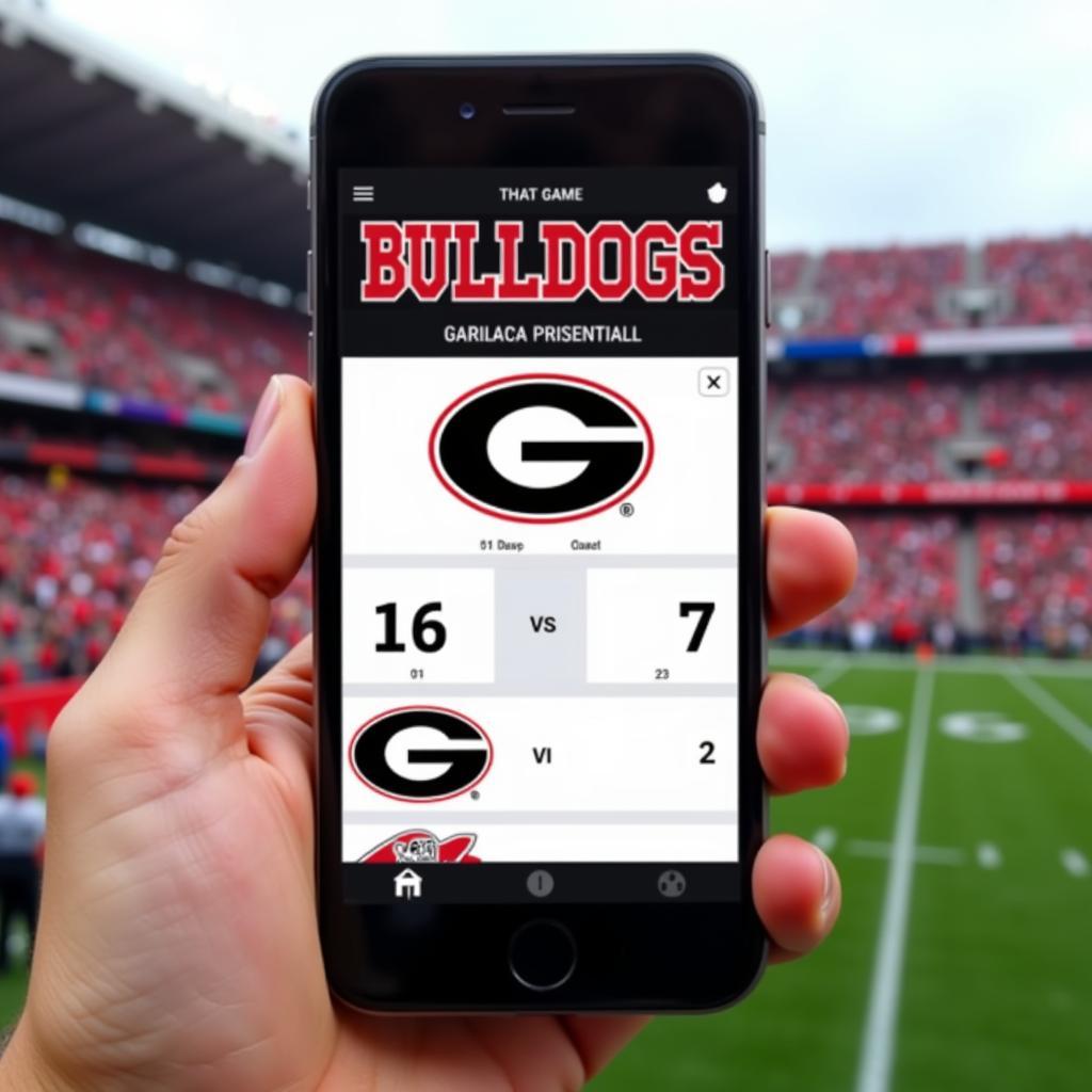 Georgia Bulldogs Football Live Score