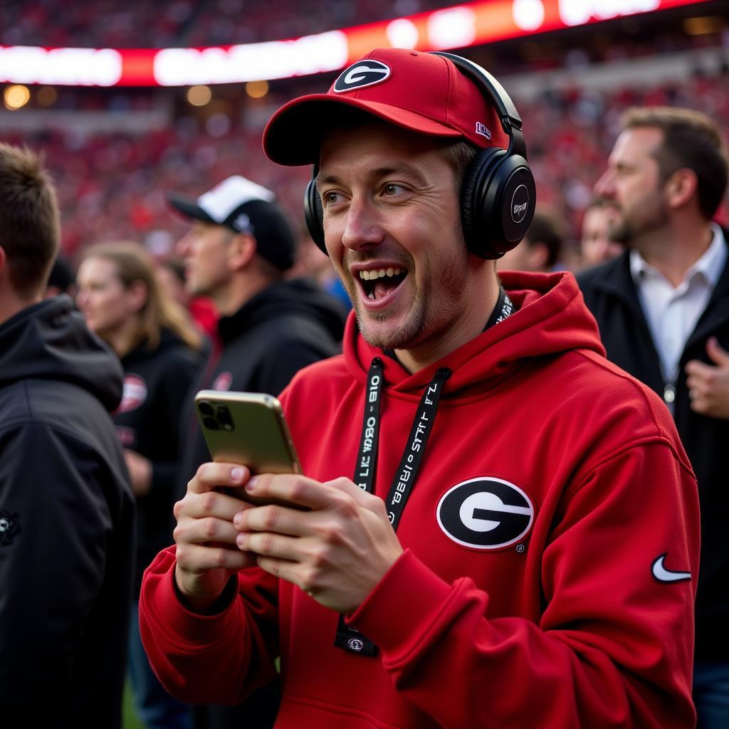 Georgia Football Fan Listening Live