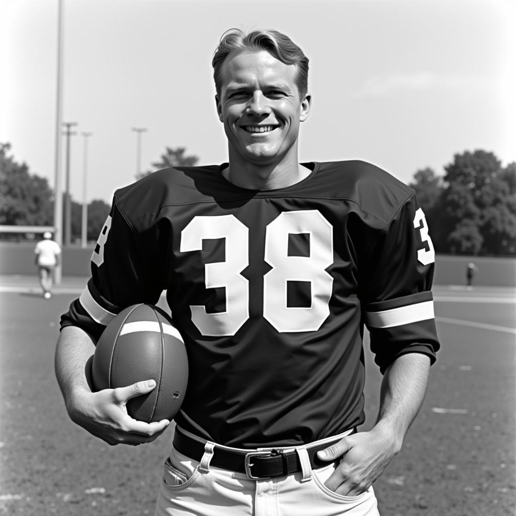 Gerald Ford playing football at Michigan