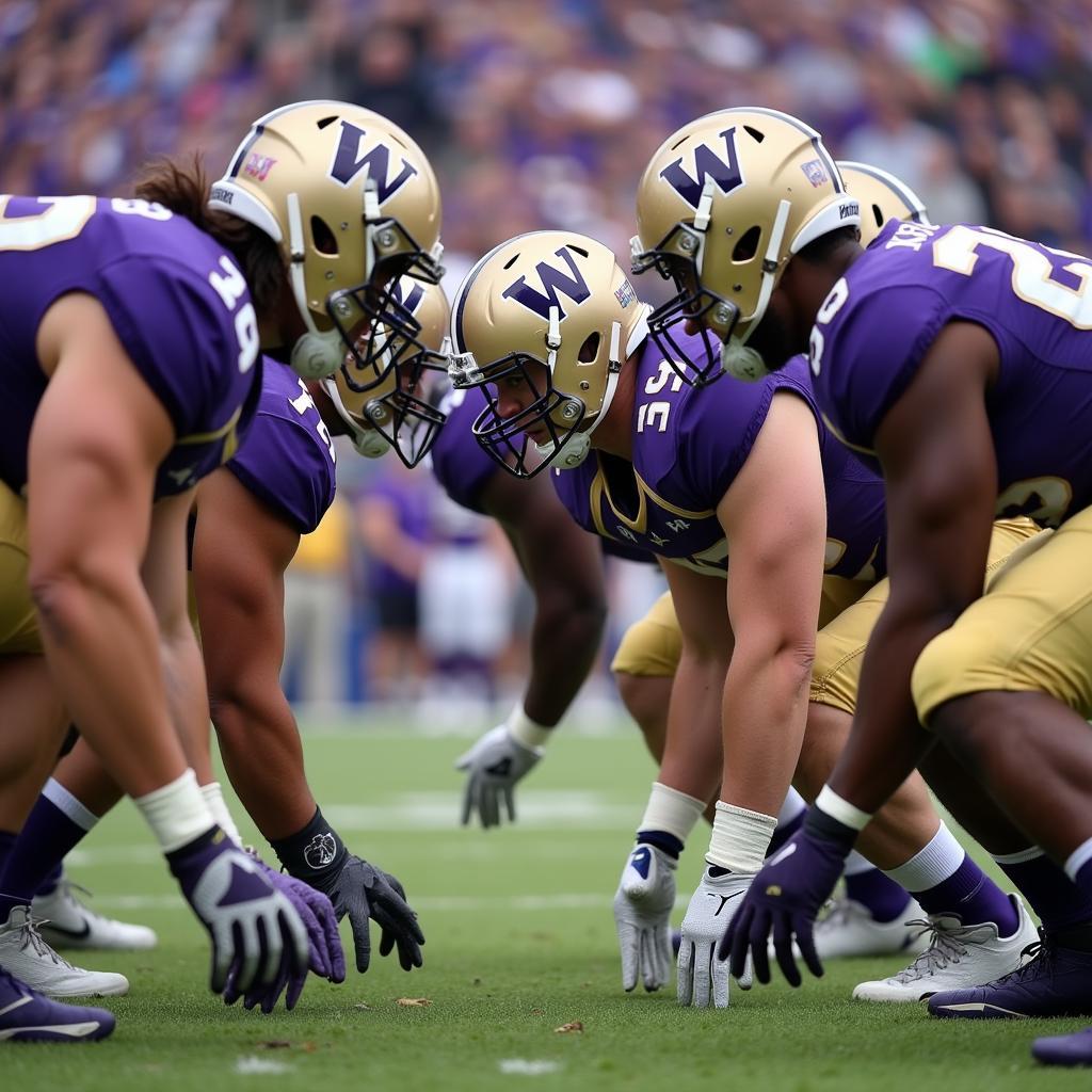 Hàng phòng ngự vững chắc Washington Huskies