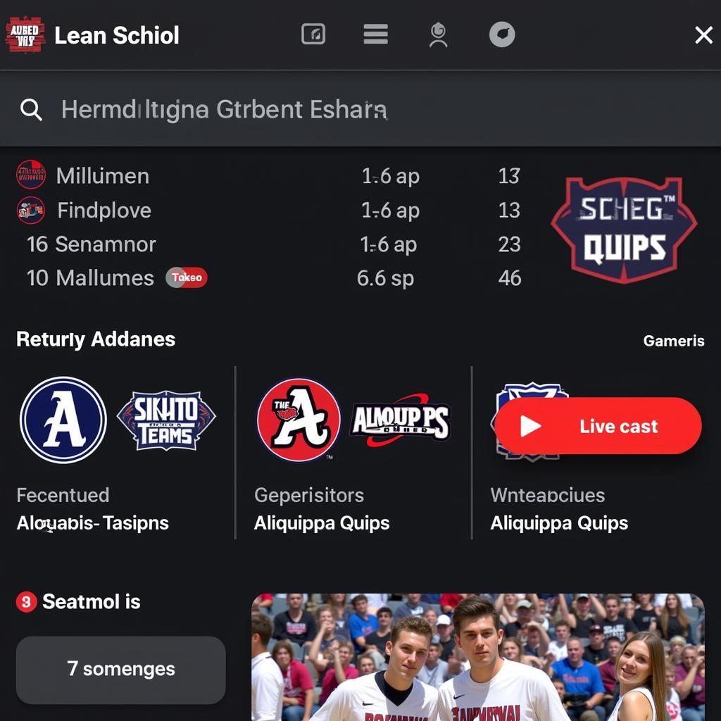 High School Sports Streaming Platform